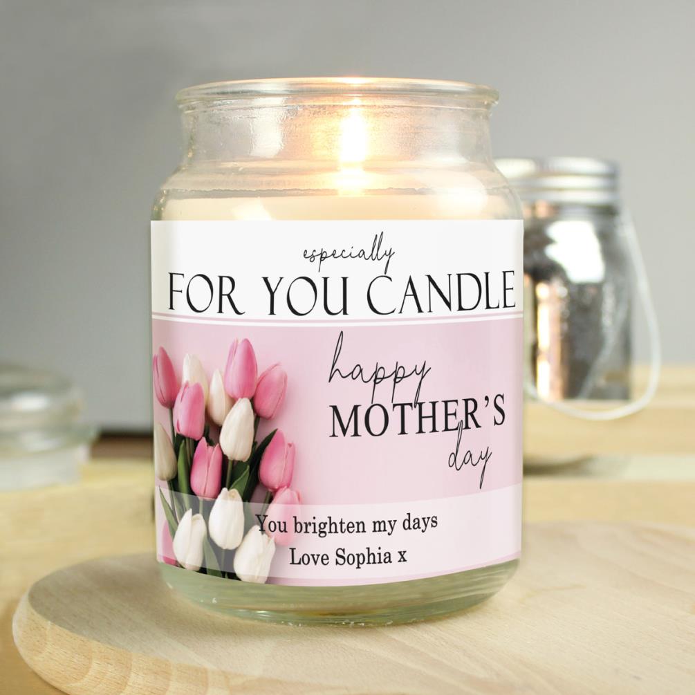 Personalised Especially For You Mothers Day Large Scented Jar Candle Extra Image 3